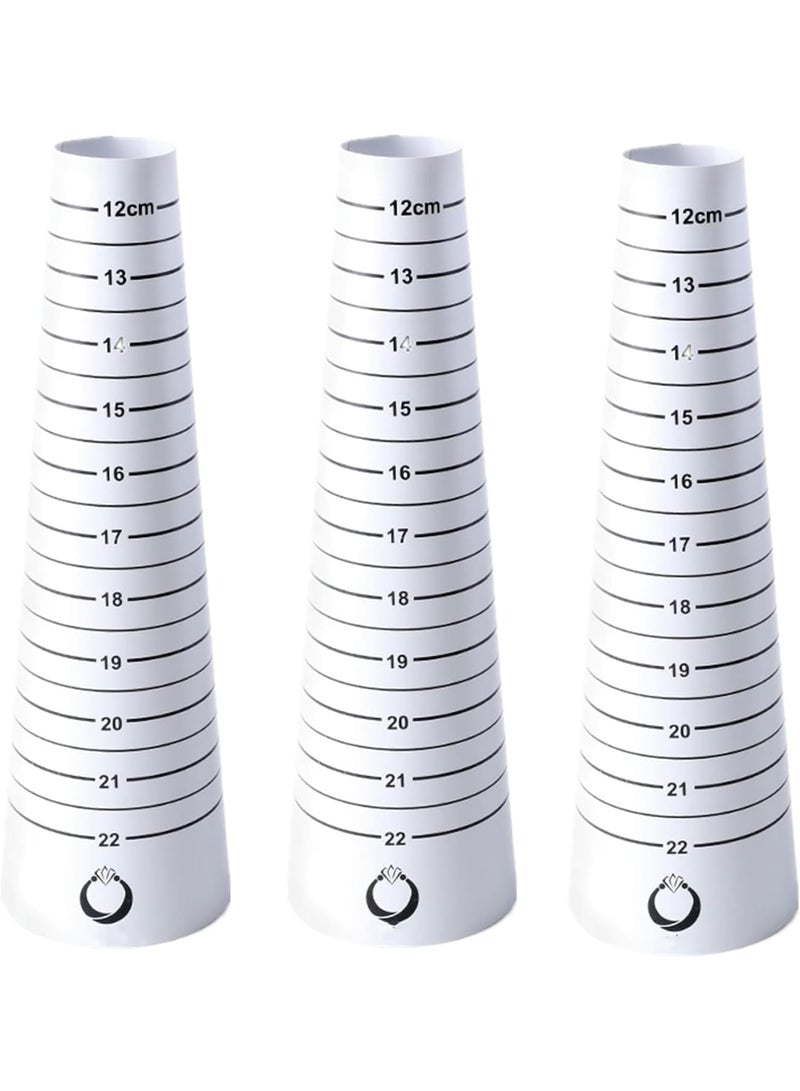 Bracelet Sizer Measuring Tool Set, Resin Bracelet Mandrel and Bangle Gauge Sizer for Accurate Wrist Measurement, Jewelry Making and DIY Craft Use, Ideal for Bracelet and Bangle Sizing, 3 Pcs - Image 1